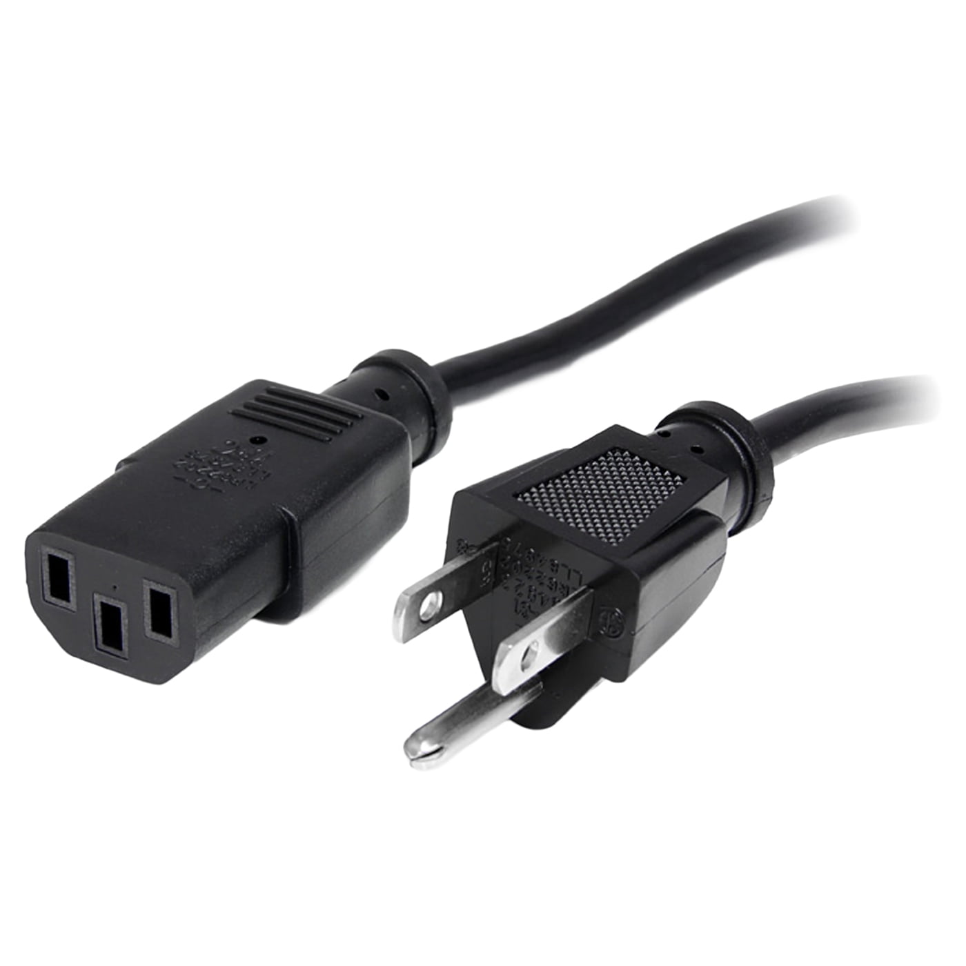 StarTech 20 ft Standard Computer Power Cord,Black