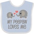 thumbnail image 3 of Inktastic My Peepaw Loves Me Grandchild Boys or Girls Baby Bib, 3 of 4