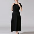 thumbnail image 5 of Efsteb Womens Maternity Dress Round Neck Breastfeeding Dress Casual Maternity Clothes Stretchy Pregnancy Comfy Sleeveless Solid Color Tank Dress（Black,XL）, 5 of 8