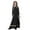 Black, variant on Girls' Dresses Elegant Casual Teen Traditional Ethnic Long Sleeve Color Kids Outfits