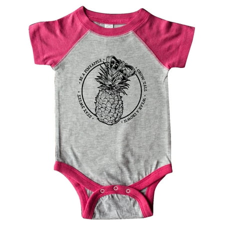 

Inktastic Grow Tall Stay Sweet Wear a Crown Pineapple Queen Gift Baby Girl Bodysuit