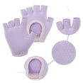 thumbnail image 3 of Unique Bargains Yoga Gloves Durable Fingerless Pilates Gloves One Size Purple, 3 of 5