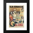 thumbnail image 2 of Louis Bergé 14x18 Black Modern Framed Museum Art Print Titled - The Cigale John Hewelt (1880-1900), 2 of 5