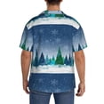 thumbnail image 3 of Kdxio Men'S Hawaiian Shirt For Men Short Sleeve Shirt Christmas Trees Summer Casual Holiday Beach Button Down T-Shirts, 3 of 5