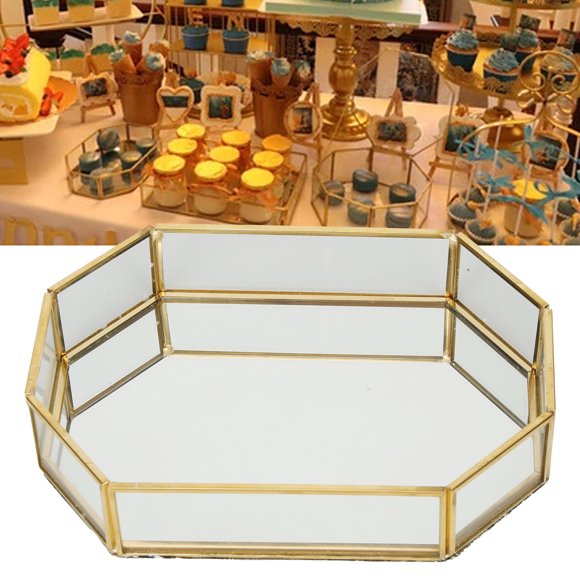 Garosa Octagonal Storage Box Mini Geometry Jewelry Necklace Dessert Basket 20x14x4cm GD