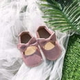 thumbnail image 2 of Soft Sole Leather Baby Shoes - Infant Baby Walking Shoes Moccasinss Rubber Sole Crib Shoes, 2 of 7