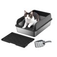 thumbnail image 1 of Cherish Cat Litter Box Set - Innovative Design with Anti-Slip Mat & Scoop, 1 of 8