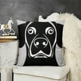 thumbnail image 2 of YINGXI  Reserved for The Dog Funny Dog Quotes Throw Pillow Cover Covers,Funny Dog Decorations for Home Bedroom Living Room,Funny Gifts for Dog Lover Girls Women(Black) 24x24in, 2 of 5