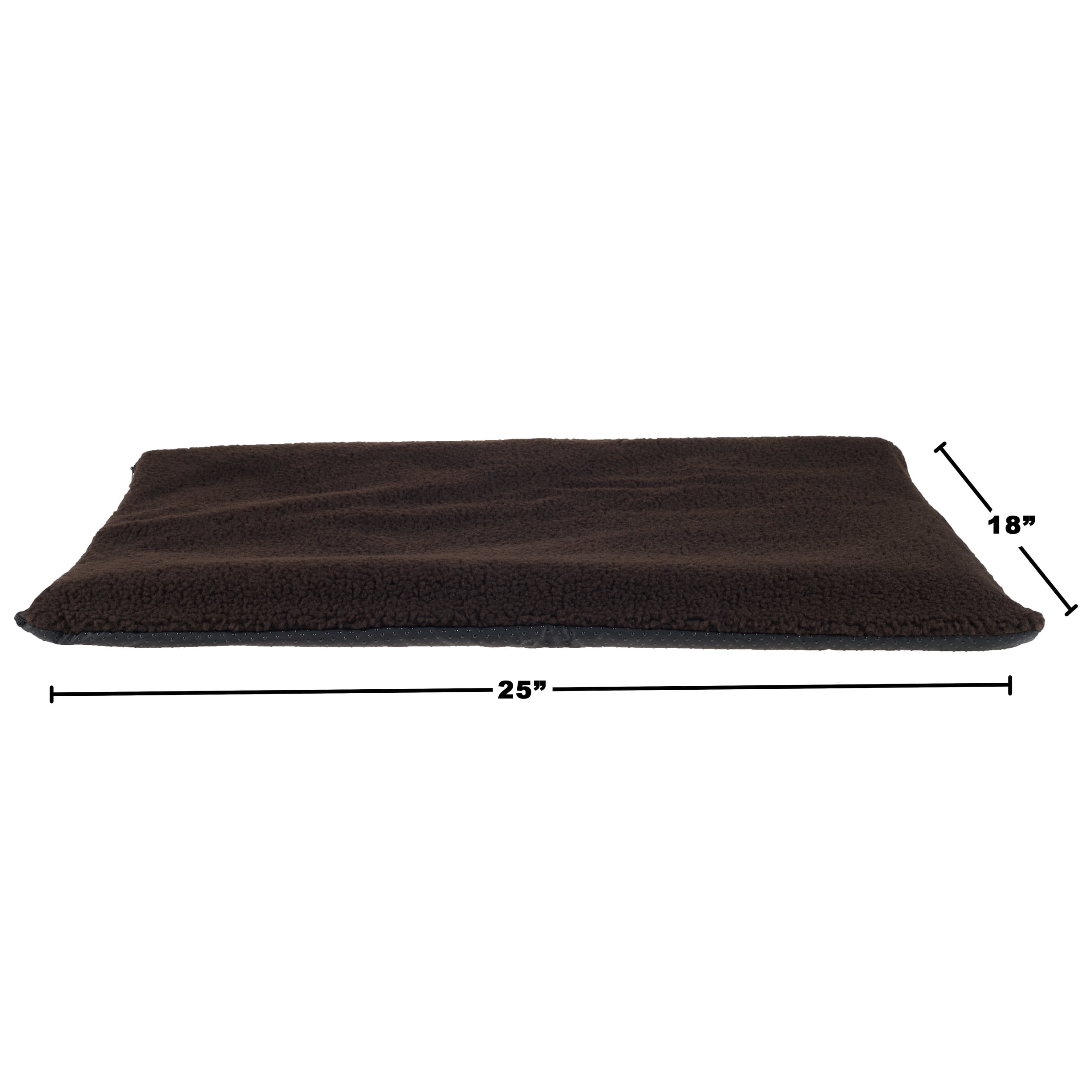 Small/Medium Self Warming Thermal Crate Pad-25x18-Chocolate