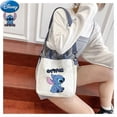 thumbnail image 3 of Bolso de lona de Disney Stitch para mujer, bolso de mano con dibujos animados de Lilo y Stitch, correa de hombro desmontable, bolso cruzado de gran capacidad, 3 of 5