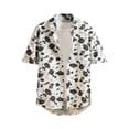 thumbnail image 2 of Yaoyar Men's Plaid Button-Accented Short Sleeve Pocketed Button-Down Collar Shirt Versatile Daily Wear Smart-Casual Activewear Shirts, 2 of 3