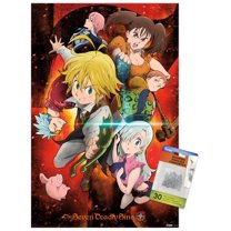 The Seven Deadly Sins - Characters Wall Poster with Pushpins, 14.725" x 22.375"