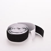 Hook and Loop Tape-Roll Self Adhesive Tape Strips Sticky Back Fastener, 2Rolls/Set 3Ft Nylon Strap Hook Loop Self Adhesive Strong Sticky Fastener Tape