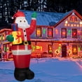 Htwon Christmas Inflatables Outdoor Decorations Santa Claus BlowUp