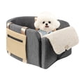 thumbnail image 1 of Asiento de coche para perros Cathpetic, consola grande para camiones, color gris, 1 of 9