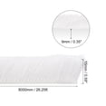 thumbnail image 2 of Uxcell 26ft L x 0.35" W x 0.6" H Self-Adhesive Seal Weather Stripping Brush White 2 Pack, 2 of 5