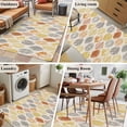 thumbnail image 5 of Leaves Specimens 4x6 Area Rugs for Living Room, Grey Yellow Orange Burlap Background Non Slip Floor Mat Washable Low-Profile Indoor Carpet for Bedroom, Dining Room, Bathroom, 5 of 9