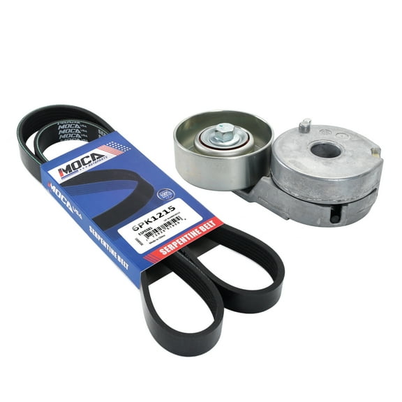 MOCA AUTOPARTS 90K-39162A Serpentine Belt Drive Component Kit Fit for 2007-2012 Nissan Sentra 2.0L