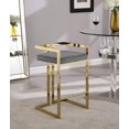 thumbnail image 5 of Pemberly Row Modern 27"H Velvet Counter Stool in Gray (Set of 2), 5 of 6