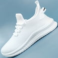 thumbnail image 2 of Mujeres Zapatillas De Malla Transpirable, Zapatos Casuales De Color Sólido Con Cordones Para Exteriores, Zapatos Para Correr Ligeros De Bajo Perfil, 2 of 4