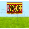thumbnail image 1 of Sale Up To 20% Off On Select Items (18" x 24") Yard Sign, Includes Metal Step Stake, 1 of 6