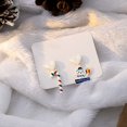 thumbnail image 2 of Niusricy Christmas Tree Earrings for Women Elk Snowflake Earrings Santa Snowman Drop Earrings Asymmetric Christmas Holiday Jewelry, 2 of 4