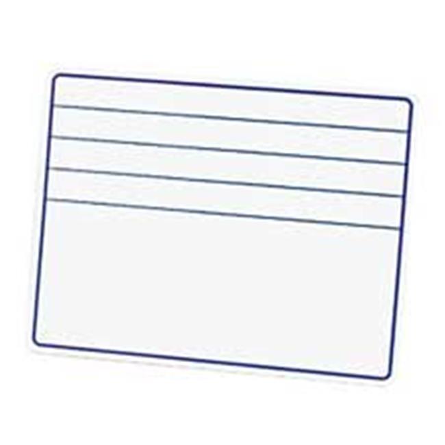 DryErase Board w Lines 9in.x12in. White