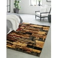 thumbnail image 3 of Unique Loom Saturn Collection Area Rug - Vue (6' x 9' Rectangle Multi/Beige), 3 of 12