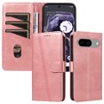 thumbnail image 7 of Designed for Google Pixel 8 Wallet Case, Vintage PU Leather Stand Credit Card Holders Slots Lanyard Flip Folio Cover Case Full Body Protection Compatible with Google Pixel 8, Rosegold, 7 of 7