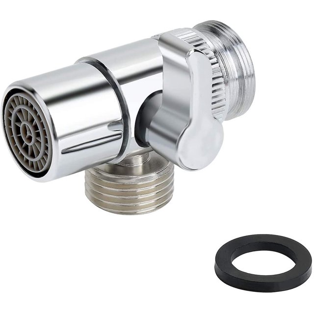 Desviador de latón para válvula/adaptador de grifo de fregadero de cocina o baño, pieza de repuesto M22