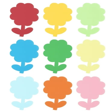 Uxcell Bulletin Cutouts Paper, 36 Pcs Flower Shaped Paper Cut Outs Decor