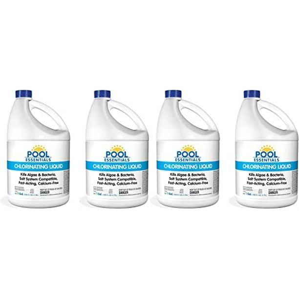 Liquid Chlorine Gallons for Pool Chlorinating and Shock Treatment