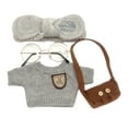 thumbnail image 2 of Linda ropa y accesorios para muñecas, traje de muñecos de peluche, ropa de muñecos de peluche para mascotas Gris B Zulema Vestido de muñeca de peluche, 2 of 8