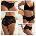 thumbnail image 3 of Cinvik Lace Underwear for Women Sexy High Waisted Briefs Granny Panties, 6 Pack, Sizes to L, 3 of 7