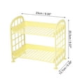 thumbnail image 2 of Organizador de Maquillaje Durable para Mujeres 1pc para Baño, Escritorio de Oficina, Dormitorio Universitario, Plástico Amarillo, 2 of 6