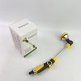 thumbnail image 2 of Vomzyxe Spray nozzles for garden hoses, 16 Inches Garden Watering Wand, 180° Rotating Head Hose Wand with Thumb Control Shut Off Valve 8 Patterns Heavy Duty Garden Hose Nozzle Yellow, 2 of 8