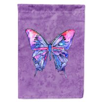 Butterfly on Purple Flag Canvas House Size