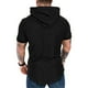 thumbnail image 1 of Qarigey Sudadera con capucha de algodón para hombre Sudadera con capucha de algodón absorbente de sudor Sudadera con capucha de ocio cálida Camisetas Negro S Qarigey AP000762-03, 1 of 6