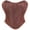 A-Coffee, variant on Corsets for Women Vintage Floral Embroidered Overbust Corset Lace Up Back Boned Bustier Top Ladies Fashion Waist Trainer Shapewear F-Purple