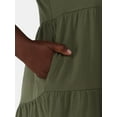 thumbnail image 2 of Time and Tru Women's and Women's Plus Tiered Cotton Mini Dress, Sizes XS-4X, 2 of 4