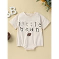 thumbnail image 2 of Bagilaanoe Newborn Baby Girl Boy Rompers Letter Print Short Sleeve Bodysuits 3M 6M 12M 18M 24M Infant Casual One Piece Short Jumpsuit, 2 of 9