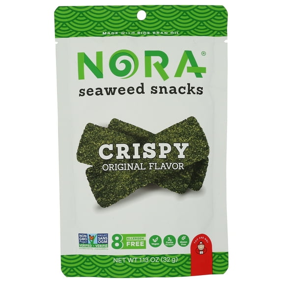 Nora Seaweed Snacks, Crispy, Original Flavor, 1.13oz