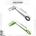 thumbnail image 3 of XIPYYKM 2Pcs Stainless Steel & Plastic Flower Roller, Stainless Steel Kitchen Tools, Piranha Spiral Cutter Tools, Easy to Clean Suitable for Cutting Zucchini Potatoes Cucumbers Carrots, 3 of 9