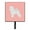 Pink, variant on Bichon Frise Checkerboard Pink Leash or Key Holder