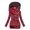 Wine, variant on Women Long Sleeve Shacket Jacket Hot Sale Clearance Solid Stitching Drawstring Hooded Slim Fashion Jacket Coat Outwear