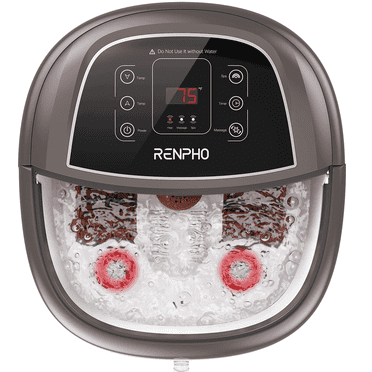 RENPHO Foot Spa Bath Massager with Heat Bubbles Massage & Jets Relieve Feet Muscle Pain, Birthday Gifts for Mom Dad Men