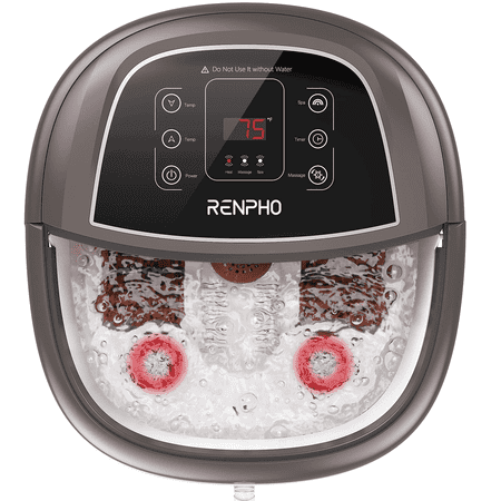 RENPHO Foot Spa Bath Massager with Heat Bubbles Massage & Jets Relieve Feet Muscle Pain, Birthday Gifts for Mom Dad Men