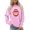Pink, variant on FNFYFH Football Sweatshirts for Women Game Day Sweatshirt Crew Neck Graphic Sweatshirts for Women