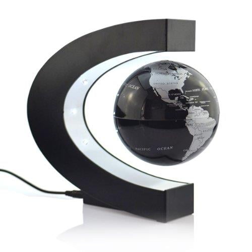 Lightahead® Levitation Floating Rotating Globe Earth, Black