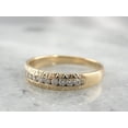 thumbnail image 3 of Lakshya jewel LLC Round Cut Cubic Zirconia 14K Yellow Gold Plated Women's Wedding Band Ring, 3 of 4